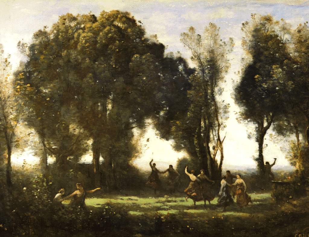 Dance Of The Nymphs Camille Corot Wikiart Org Encyclopedia Of