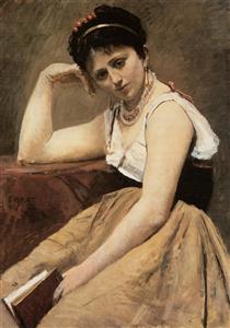 Interrupted Reading - Camille Corot