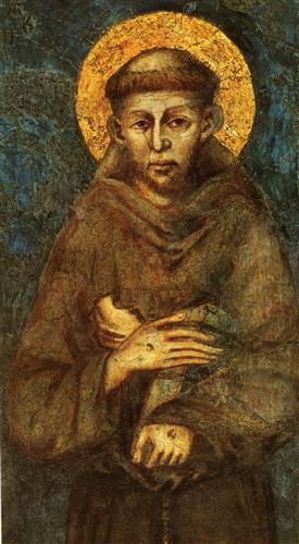 Saint Francis of Assisi (detail) - Cimabue