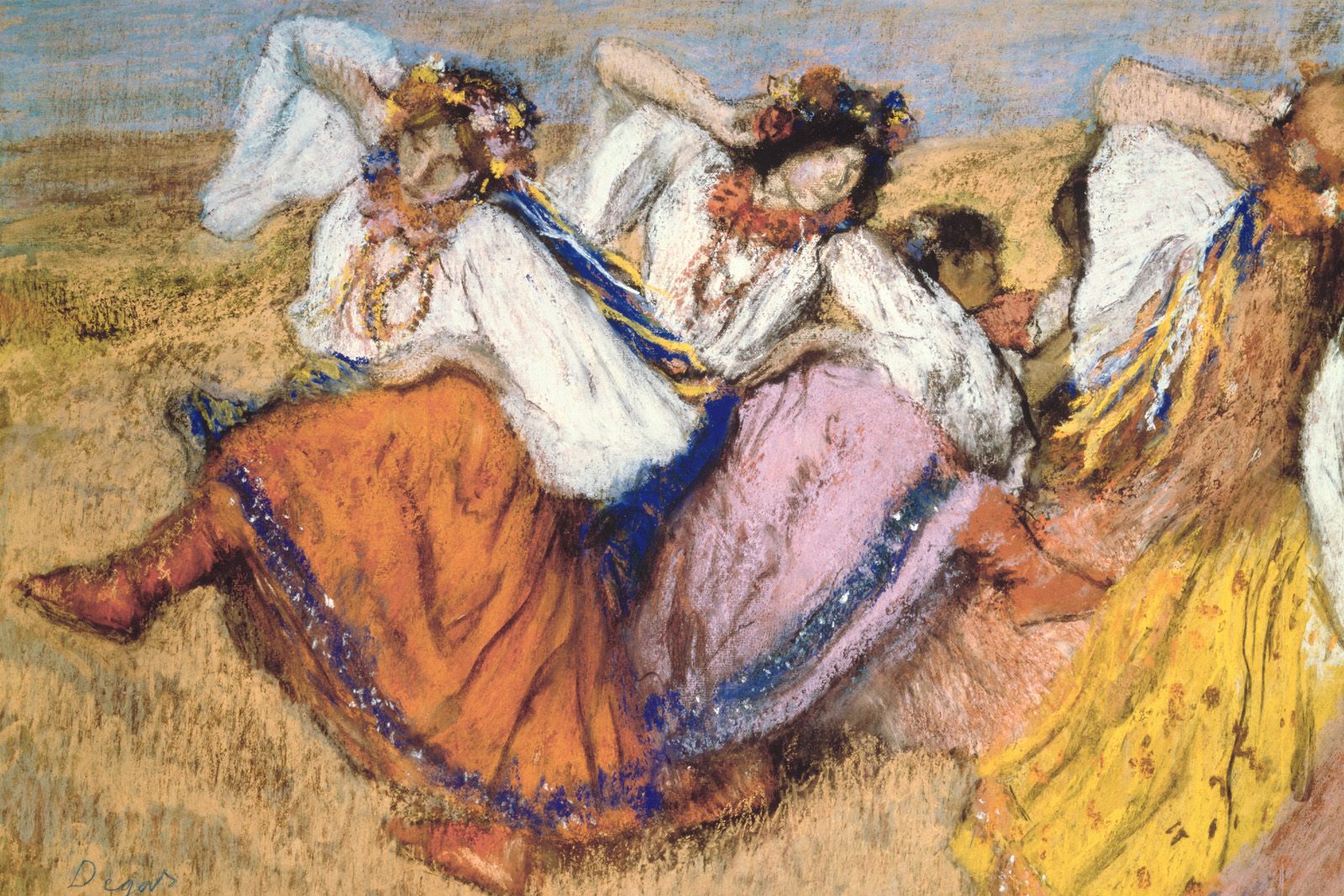 Russian Dancers C Edgar Degas Wikiart Org