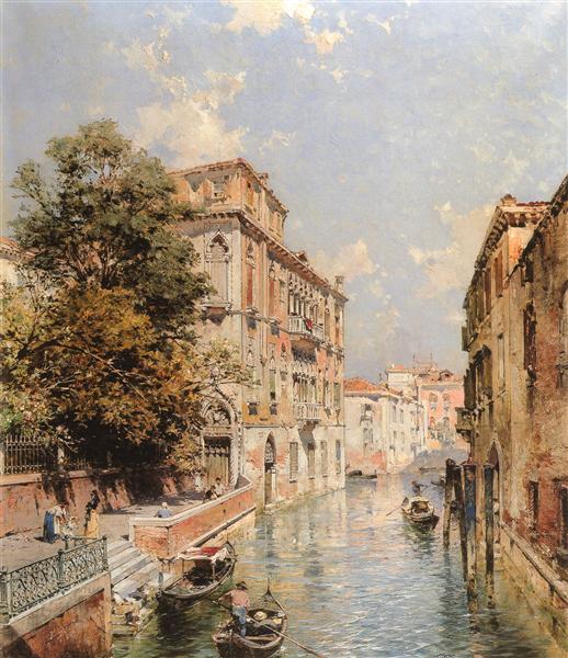 Una visión en Venecia, Río S. Marina - Franz Unterberger Richard