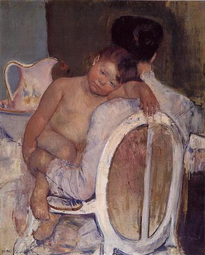 Mother Holding a Child in Her arms - Mary Cassatt