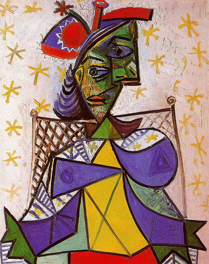 Woman Sitting In An Armchair Pablo Picasso Wikiart Org