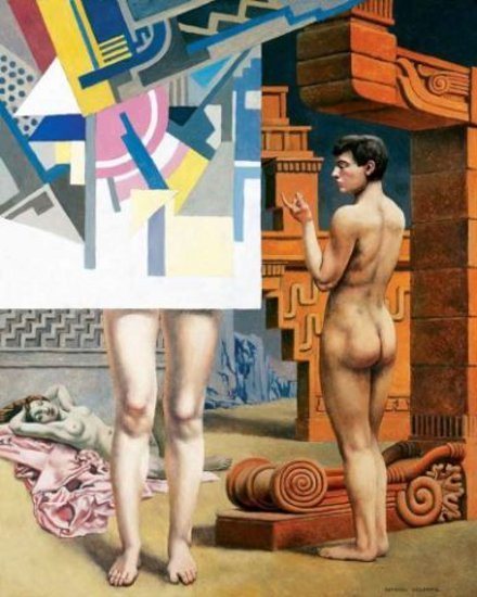 Composition With Nudes - Delorme Raphael