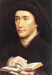 Man holding book - Rogier van der Weyden