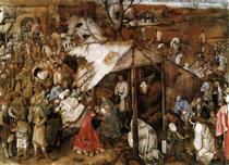 Anbetung der heiligen drei Könige - Pieter Bruegel der Ältere