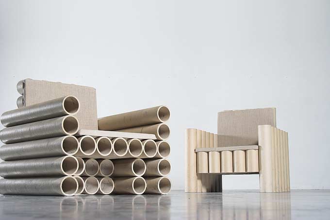 Paper Tube Chair, 2012 - Manfred Kielnhofer