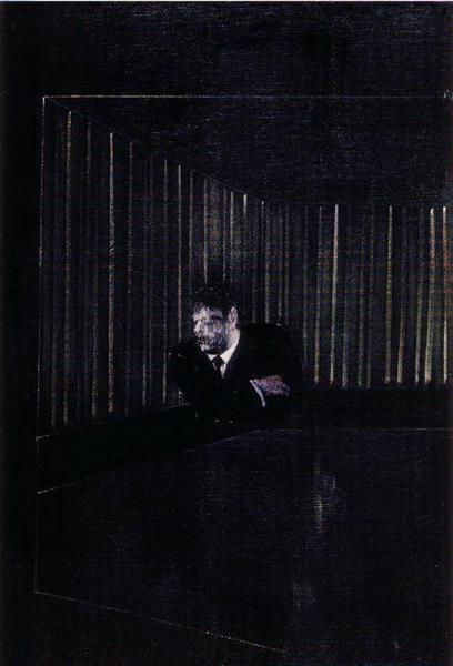 Мужчина в синем I, 1954 - Френсис Бэкон