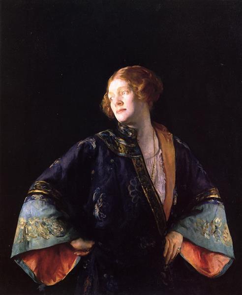 The Blue Mandarin Coat, 1922 - Joseph DeCamp