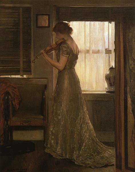 The Violinist (The Violin: Girl with a Violin III), c.1902 - Joseph DeCamp