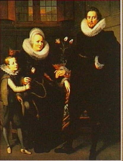 Portrait of a Family in An Interior - Адам ван Ноорт