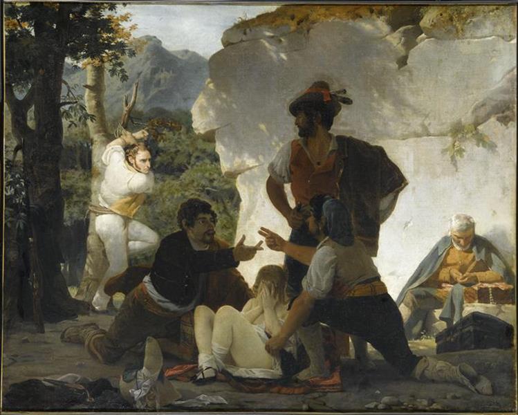 Les Brigands Romains, 1831 - Марк Габриэль Шарль Глейр