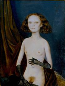 Nude Girl with Gloves - Отто Дікс