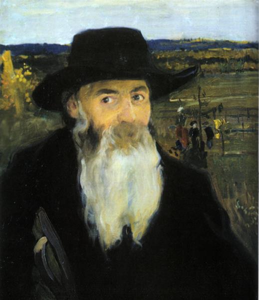 Old Teacher. Portrait of Mykola Murashko, 1906 - Oleksandr Murashko