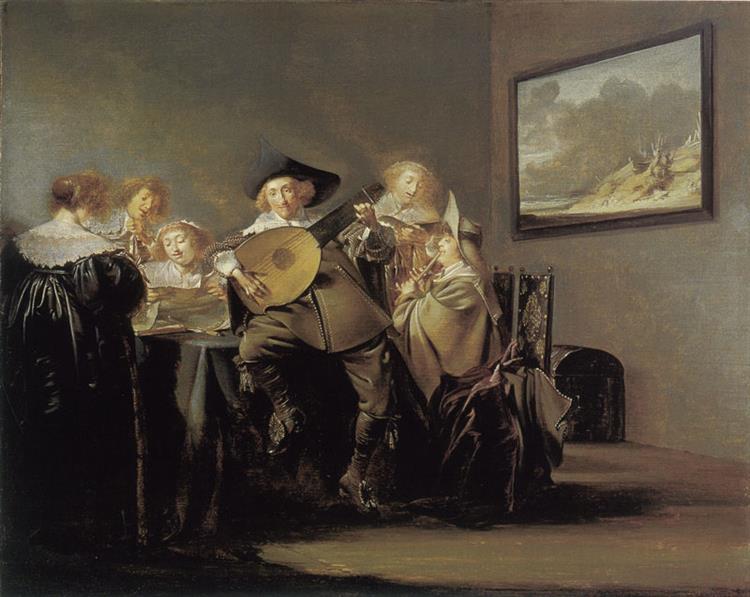 Merry Company, 1633 - Pieter Codde