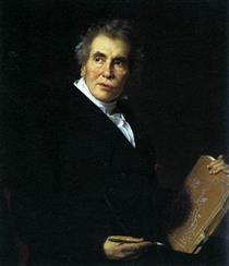 Portrait of Jacques Louis David - Jérôme-Martin Langlois