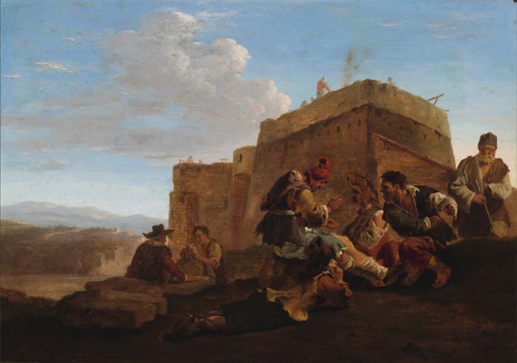 Landscape with Morra Players, c.1637 - Jan Both