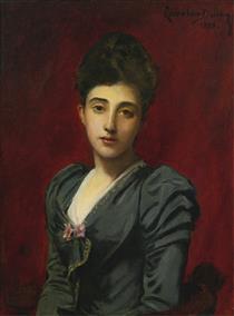 Portrait of the Countess Lily De Roussy De Sales - Émile Auguste Carolus-Duran