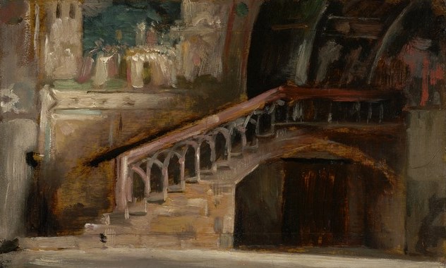 View in the Lower Church of San Francesco, Assisi, 1876 - Каролюс-Дюран