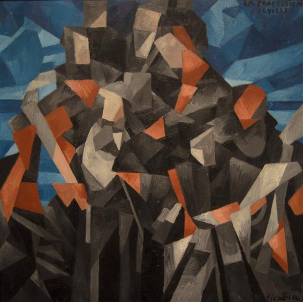 The Procession, Seville, 1912 - Francis Picabia