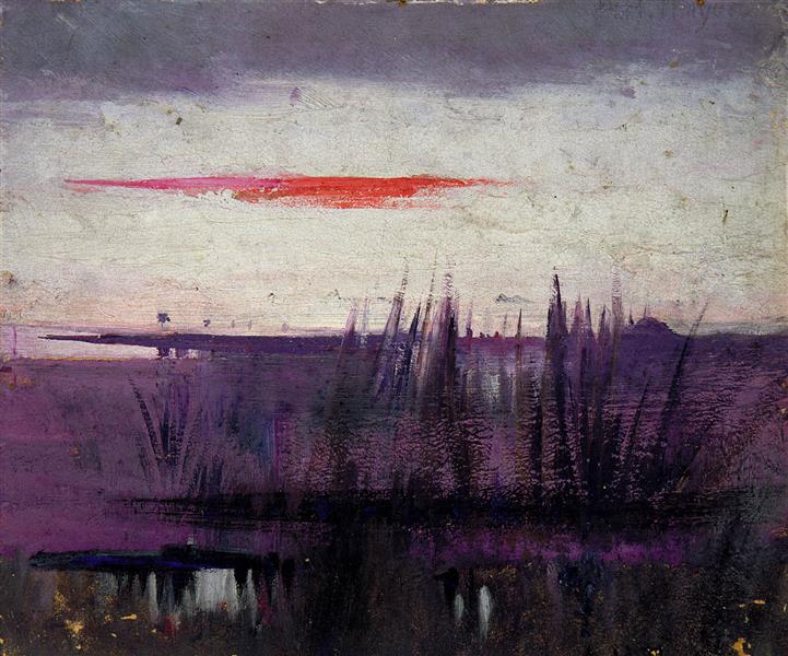 The Sky Simulated by White Flamingoes, 1909 - Abbott Thayer