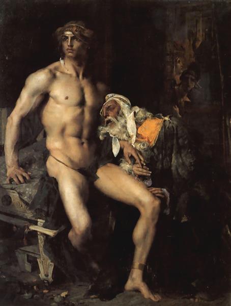 Priam at Achilles feet, 1876 - Jules Bastien-Lepage