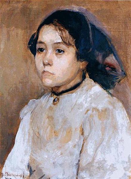 Портрет молодої дівчини, 1882 - Башкірцева Марія Костянтинівна