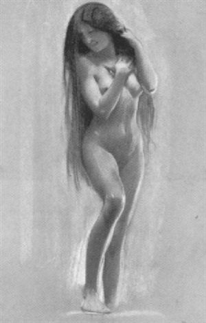 Figura Femminile in Piedi - Adolf Hirémy-Hirschl