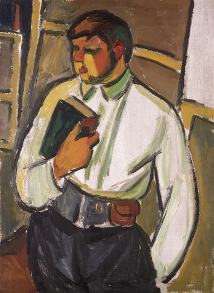 Portrait of a Man, 1910 - Mikhail Larionov