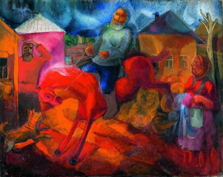Село. Приборкання коней, 1927 - Віктор Пальмов