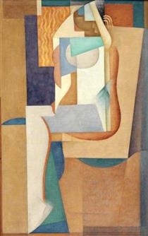 Cubist Composition. Sitting Woman - Vytautas Kairiūkštis