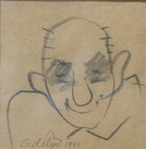 Caricature, 1943 - Адальберт Михайлович Эрдели