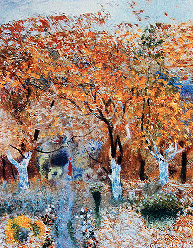 Autumn. Morning in the Garden, 1984 - Victor Zaretsky