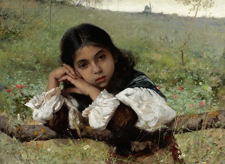 Moments of Thoughtfulness, 1882 - Charles Sprague Pearce