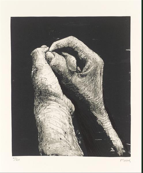 Hands II, 1973 - Генрі Мур