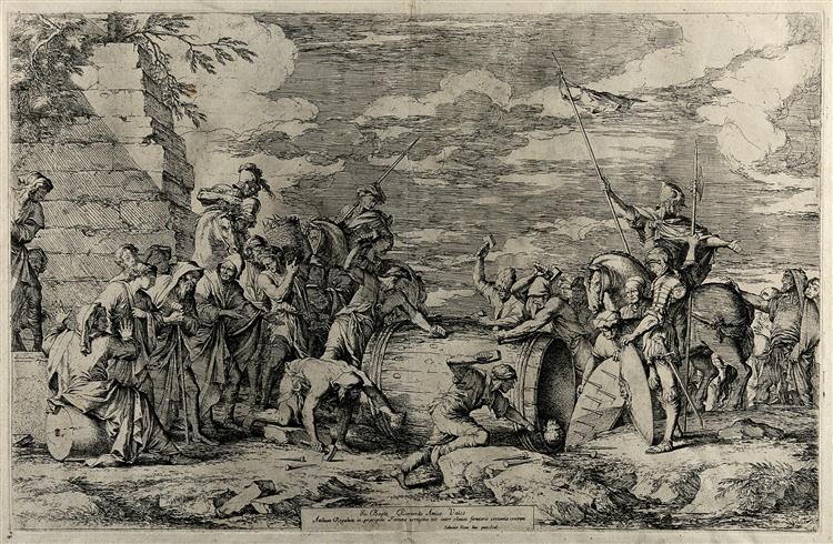 Carthaginian Soldiers Preparing the Martyrdom of Attilius Re - Salvator Rosa
