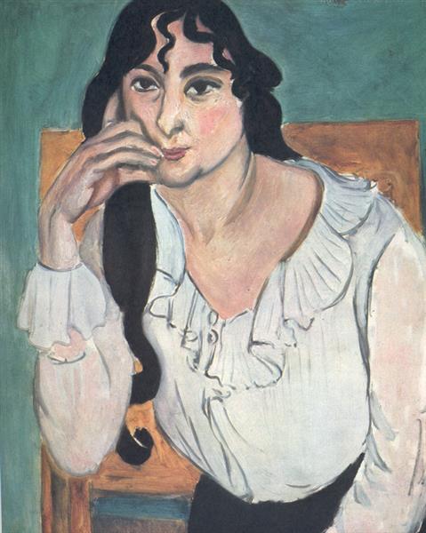 Laurette with a White Blouse, 1917 - Анри Матисс