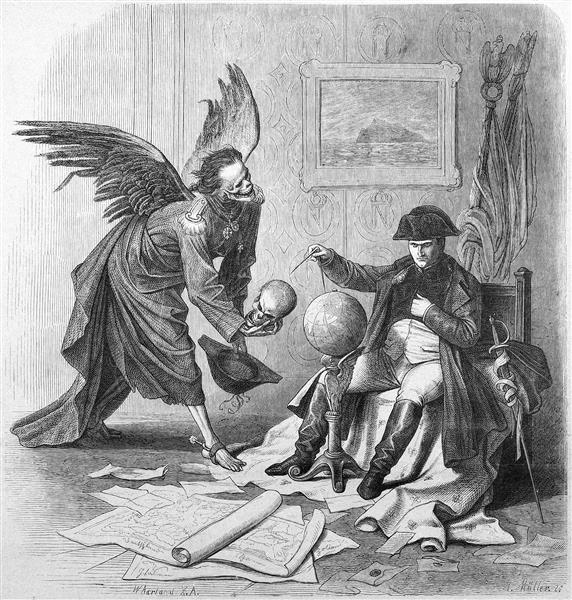 Der Kaiser und der Schnitter, 1867 - Wilhelm von Kaulbach