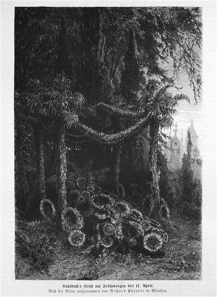 Kaulbach’s Grab am Frühmorgen des 11. April, 1874 - Вильгельм фон Каульбах