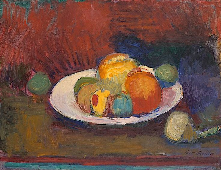 Assiette De Fruits (Fruit Dish), 1902 - Henri Matisse
