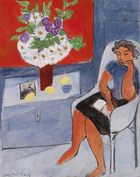 Figure with Bouquet, 1939 - Анри Матисс