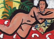 Reclining Nude with Blue Eyes - Henri Matisse
