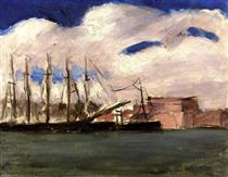 White Clouds, the Old Port of Marseille - Henri Matisse