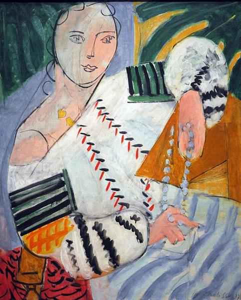 Жінка з намистом, 1937 - Анрі Матісс