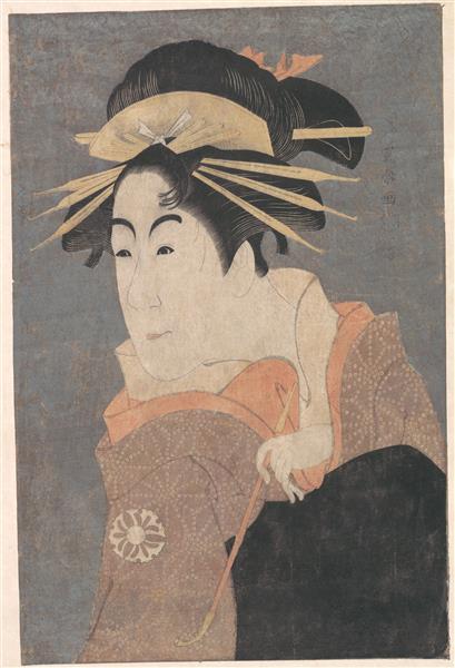 Matsumoto Yonesaburo as Kewaizaka no Shosho in the Play "Katakiuchi Noriyaibanashi", 1794 - Tōshūsai Sharaku
