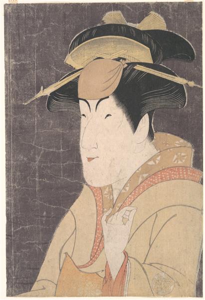 Nakayama Tomisaburō as Miyagino in the Play "Katakiuchi Noriyaibanashi", 1794 - Тосюсай Сяраку
