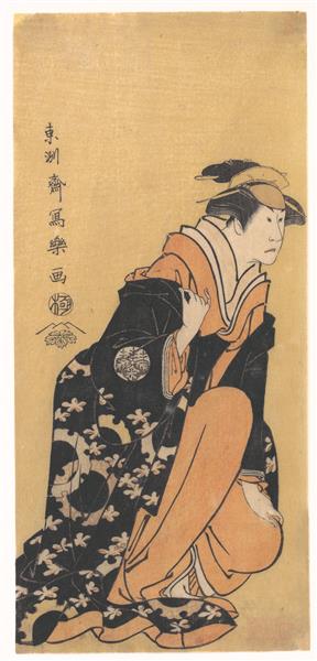 Actor Nakamura Kumetaro II as Minato, the Wife of Yura Hyogonosuke, 1795 - 東洲齋寫樂