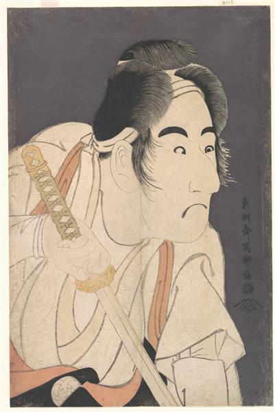 Bandō Mitsugorō II as Ishii Genzō in the Play "Hana Ayame Bunroku Soga", 1795 - 東洲齋寫樂