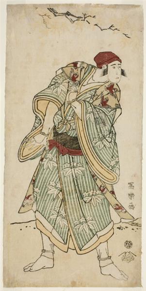 Ichikawa Yaozō III as the sparrow-seller Yasukata, actually Chūzō Sanekata, 1795 - Tōshūsai Sharaku