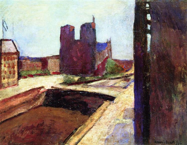 Notre Dame with Violet Walls, 1902 - Анри Матисс
